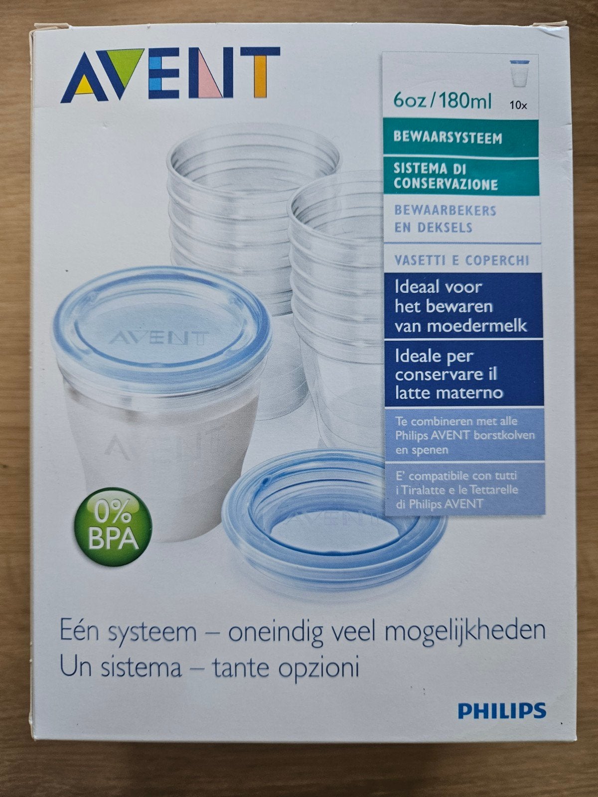 Avent bewaarbekers moedermelk en voeding, Kinderen en Baby's, Ophalen, Zo goed als nieuw, BPA-vrij, Philips Avent