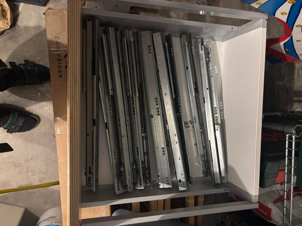 Blum ladegeleiders, Ophalen, Gebruikt