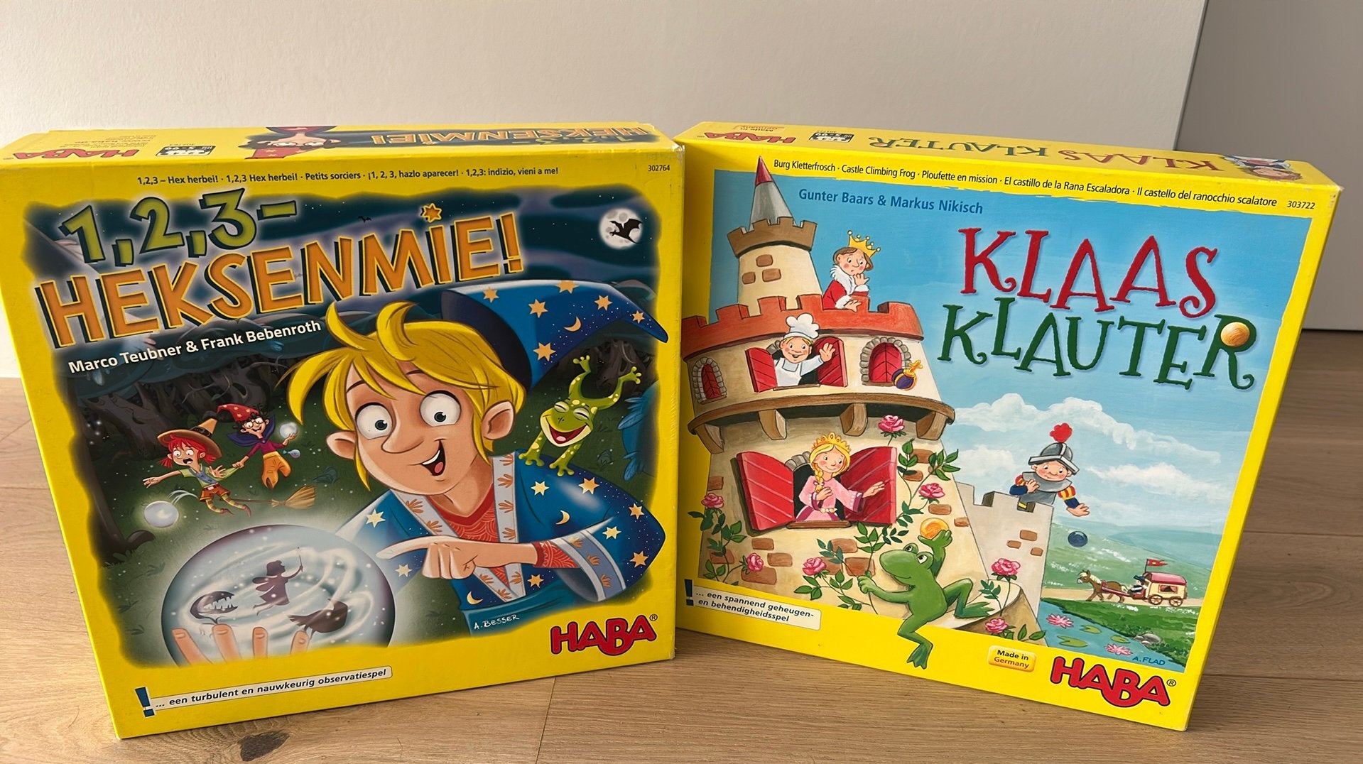 Set van 2 Haba spelletjes, Hobby en Vrije tijd, Ophalen, Zo goed als nieuw