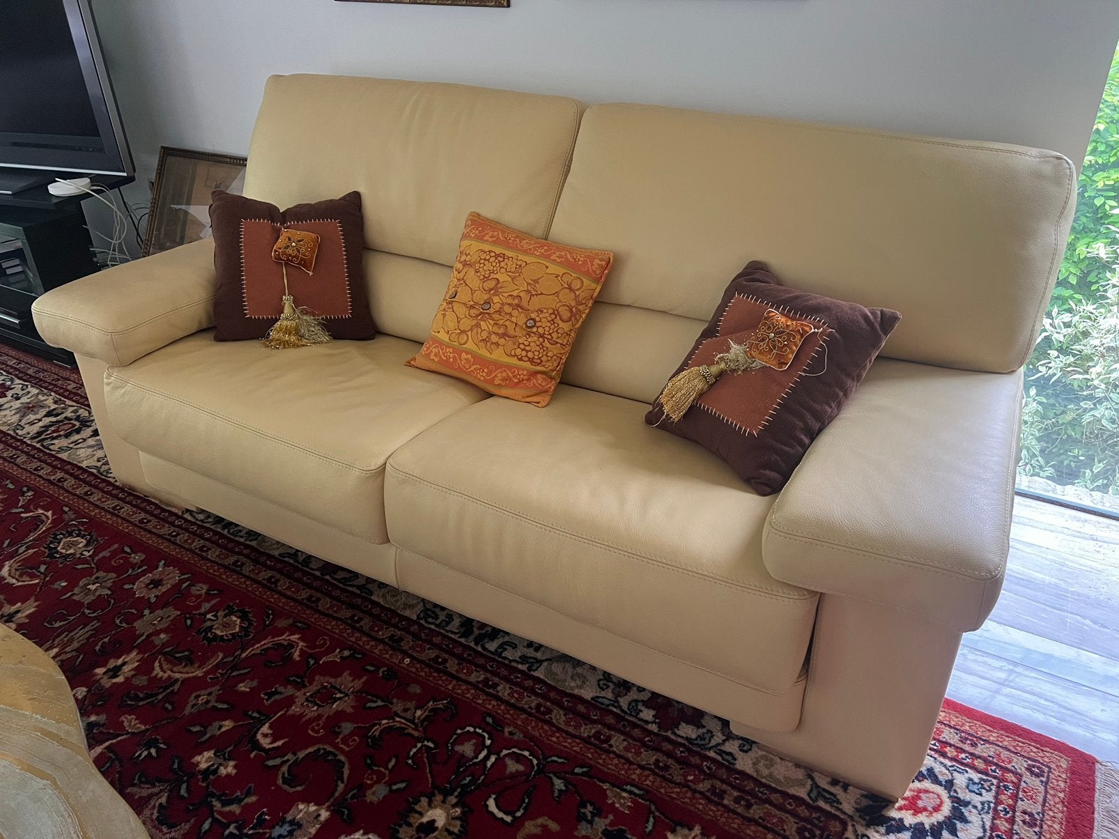Fauteuil cuir, 200 à 250 cm, Comme neuf, Enlèvement, Cuir