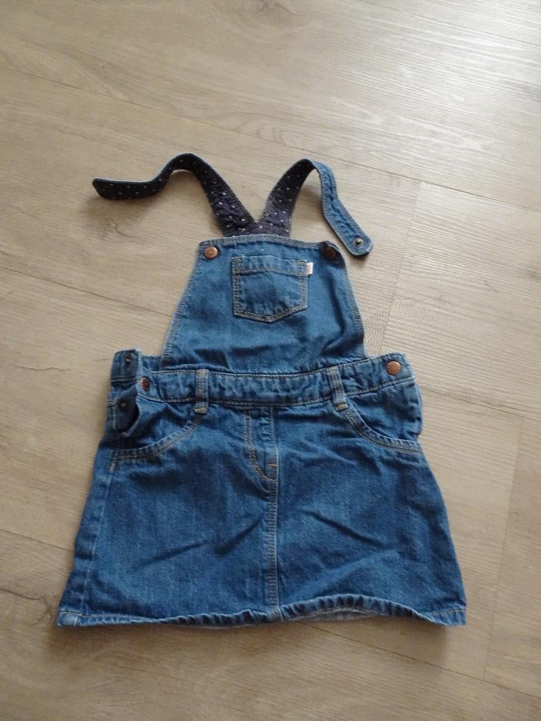 jeans salopette-jurk (Kiabi) Maat 92, Kiabi, Meisje, Ophalen of Verzenden, Zo goed als nieuw