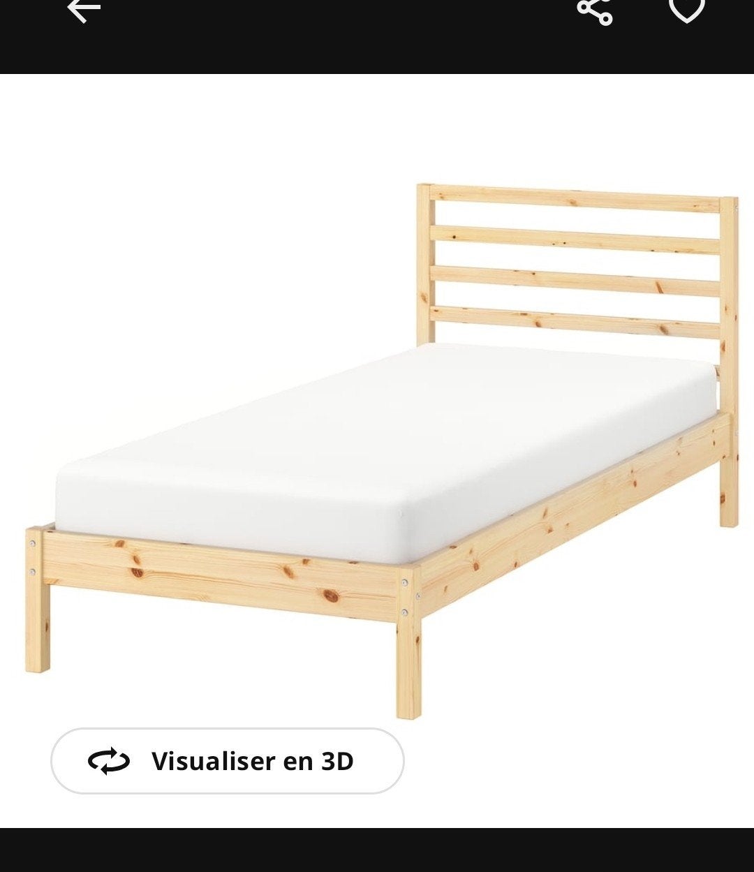 2 lits enfants Tarva Ikea 90x200cm, Enlèvement, Matelas