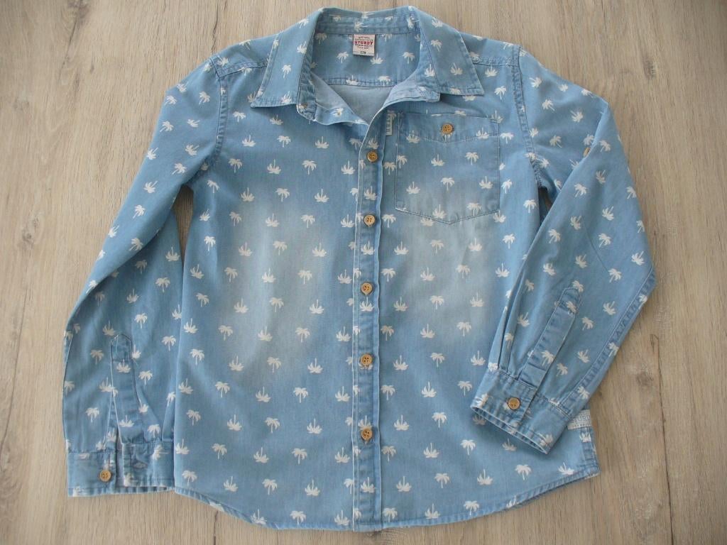 Jeanshemd Sturdy maat 128 Als Nieuw!!, Overhemd of Blouse, Sturdy, Ophalen of Verzenden, Zo goed als nieuw