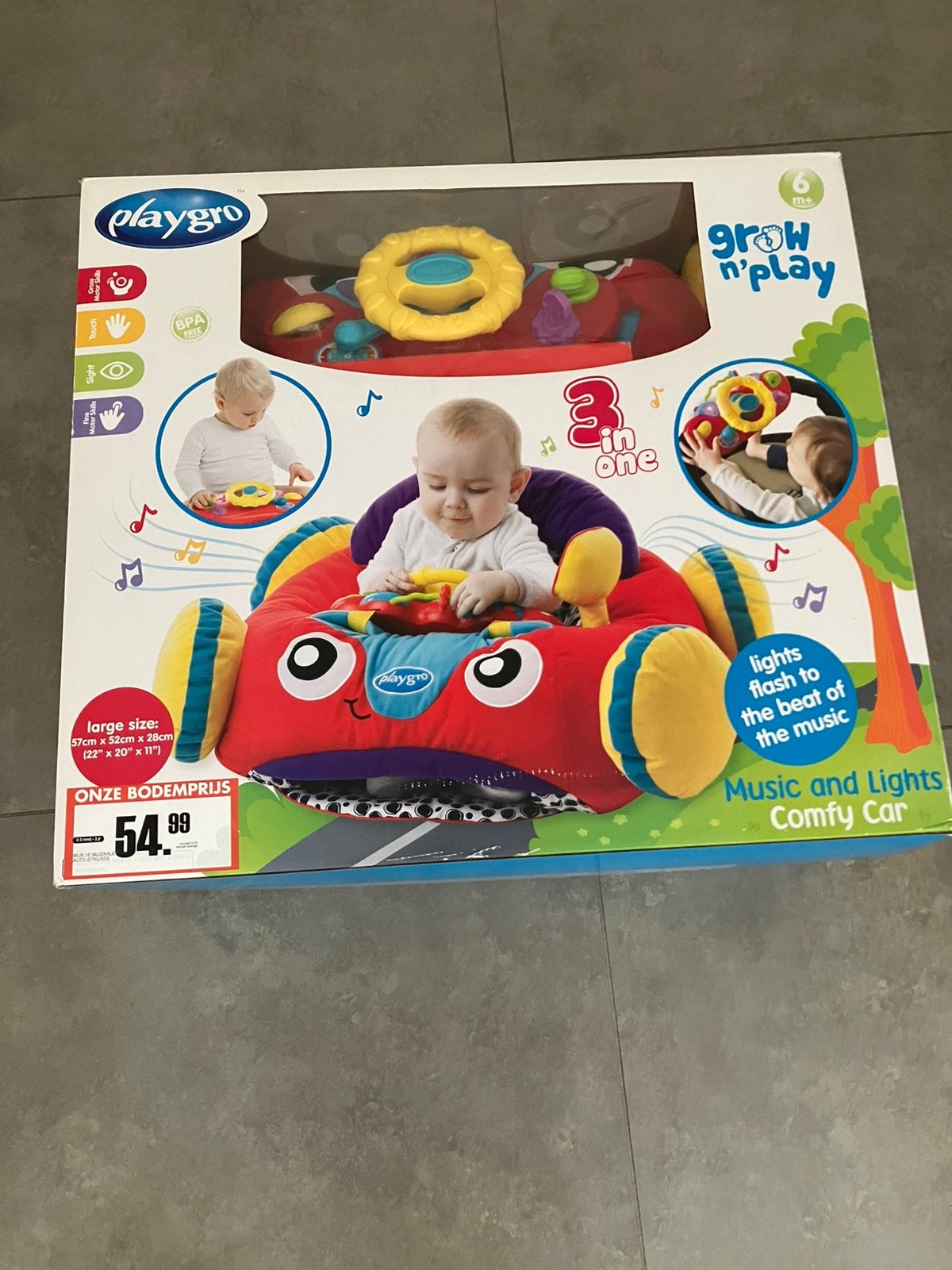 Playgro zitauto, Kinderen en Baby's, Ophalen, Zo goed als nieuw, Met licht