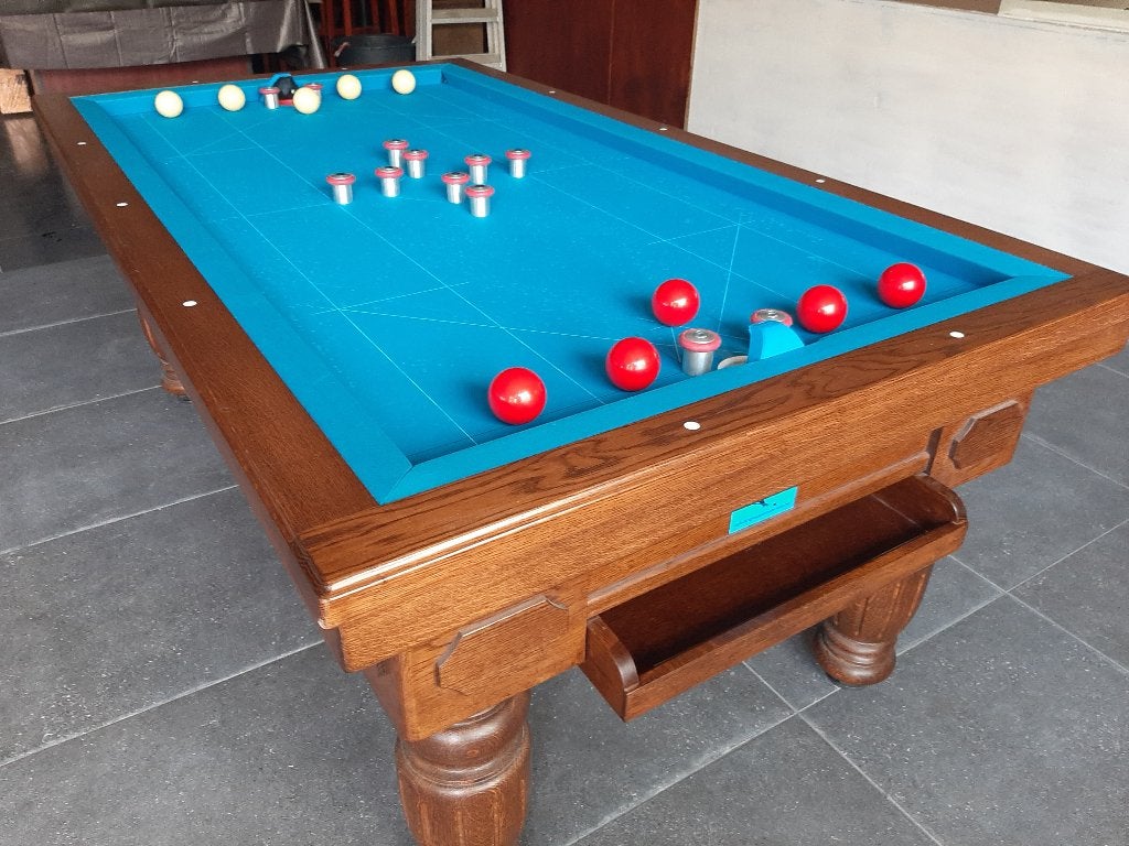 Biljarts en voetbaltafels., Sport en Fitness, Biljarten en Poolen, Ophalen, Zo goed als nieuw, Biljarttafel