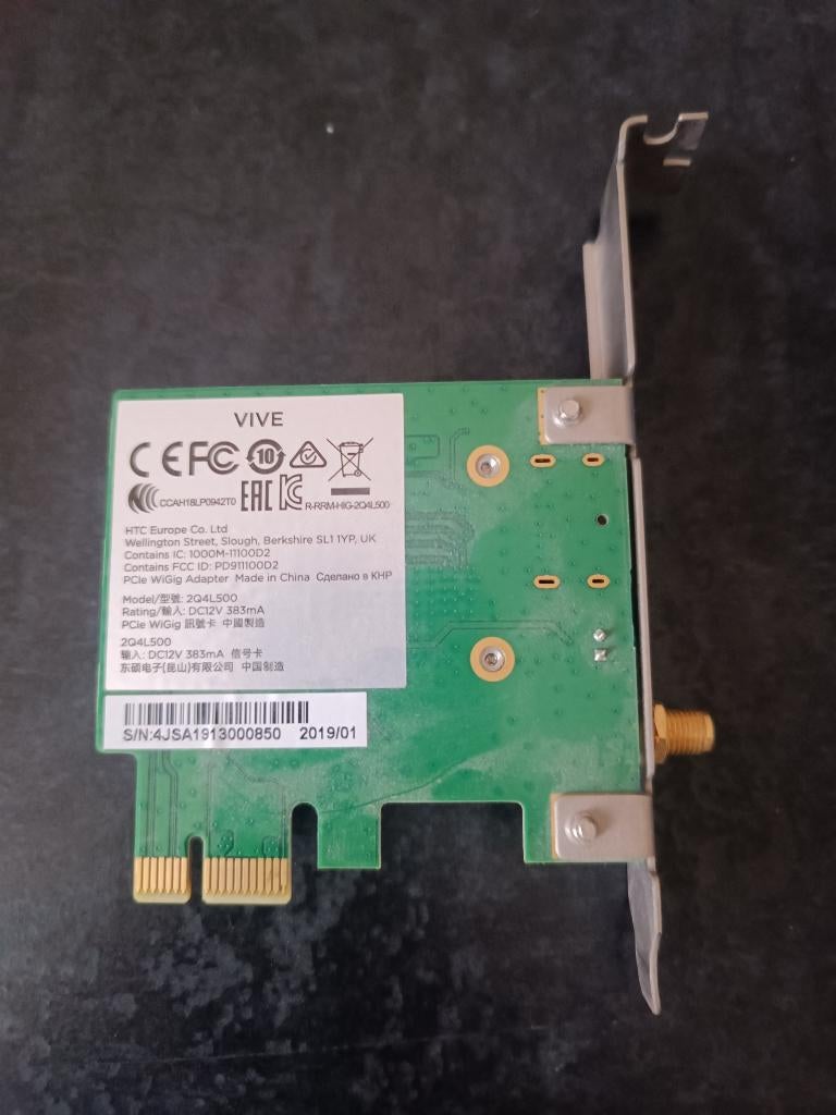 carte PCIe WiGig Vive, Informatique & Logiciels, Enlèvement, Utilisé, Interne, Vive