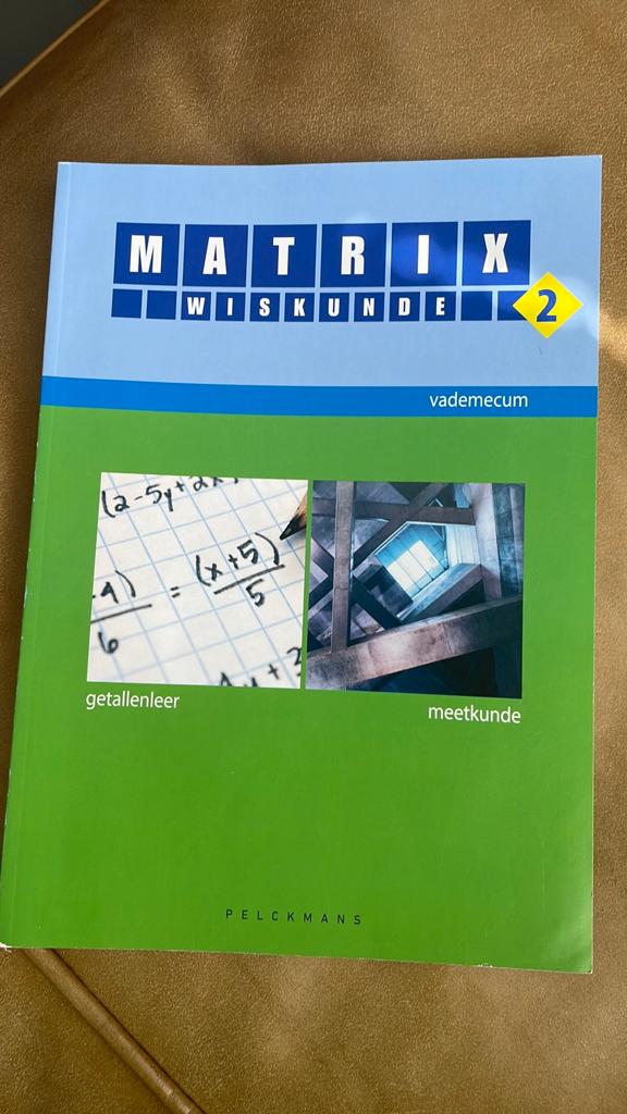 Matrix wiskunde Vademecum 2 getallenleer-meetkunde, Boeken, Ophalen, Zo goed als nieuw