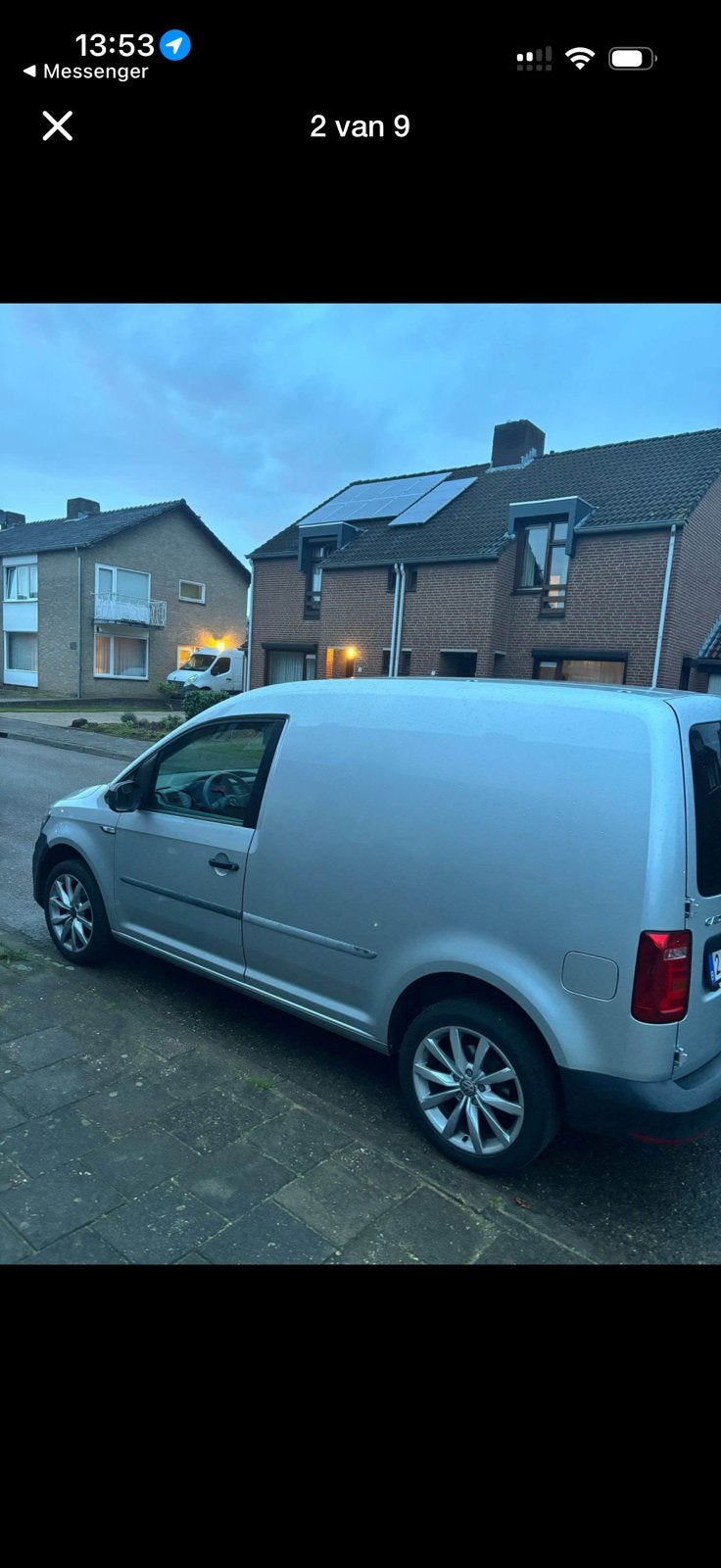 Volkswagen caddy 2019 (CNG) Benzine, Autos, Argent ou Gris, Euro 6, Entreprise, 2 places