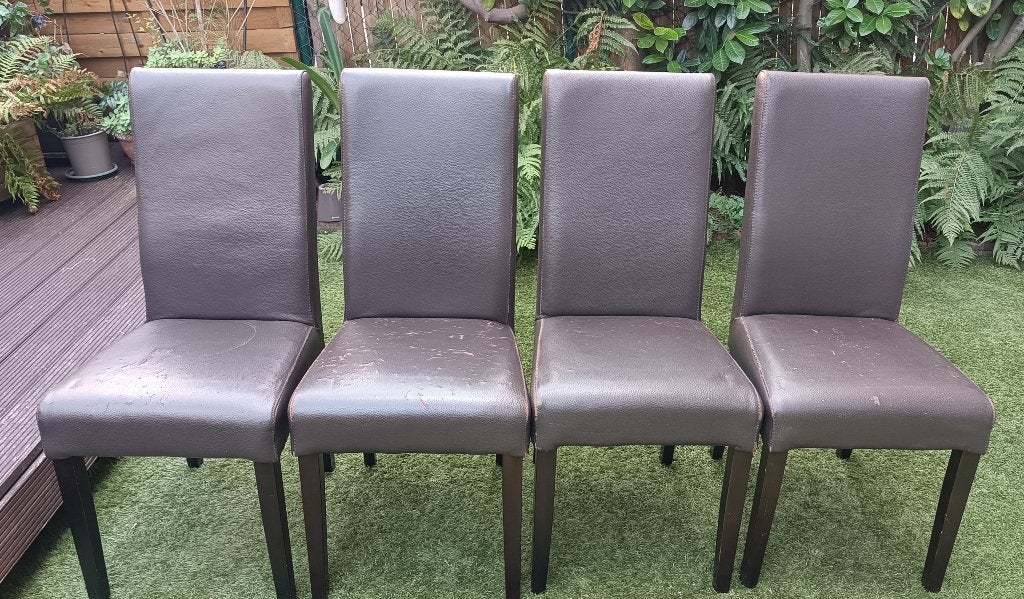 lot de 4 chaises - FAIRE OFFRE, Bois, Brun, Enlèvement, Utilisé