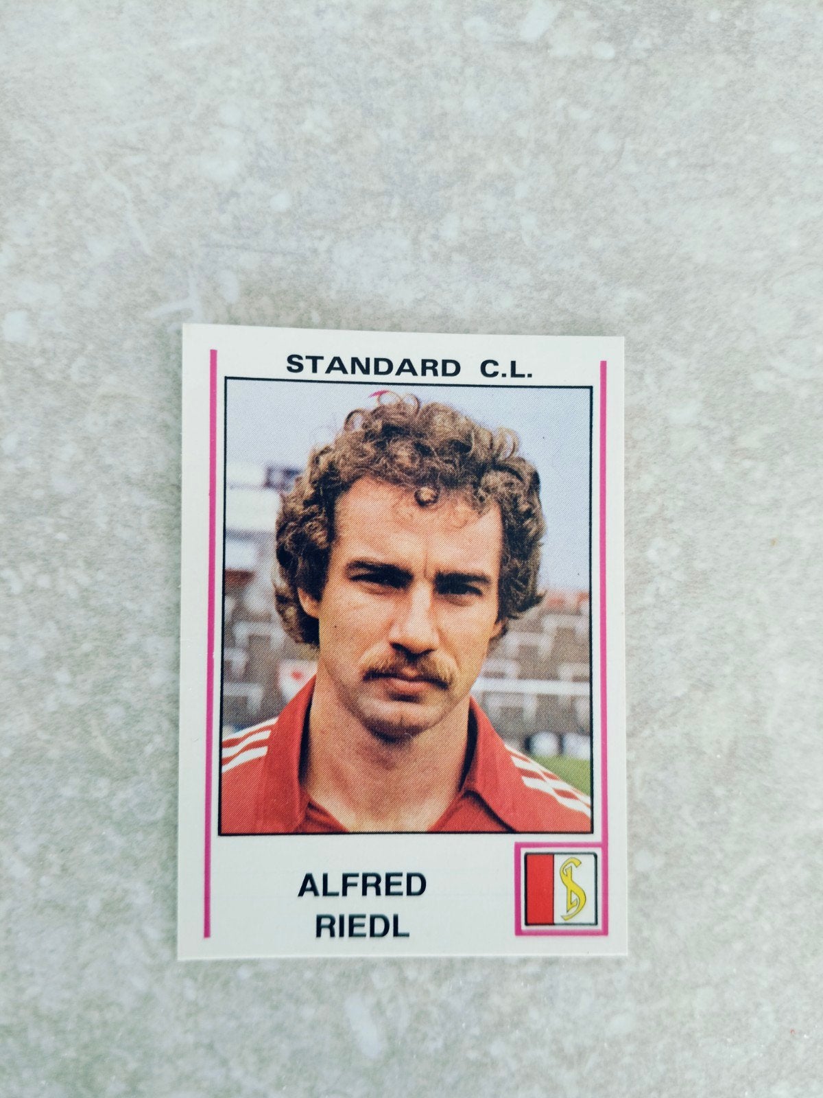 Panini sticker Football 80 Alfred Riedl Standard, Enlèvement ou Envoi, Autocollant