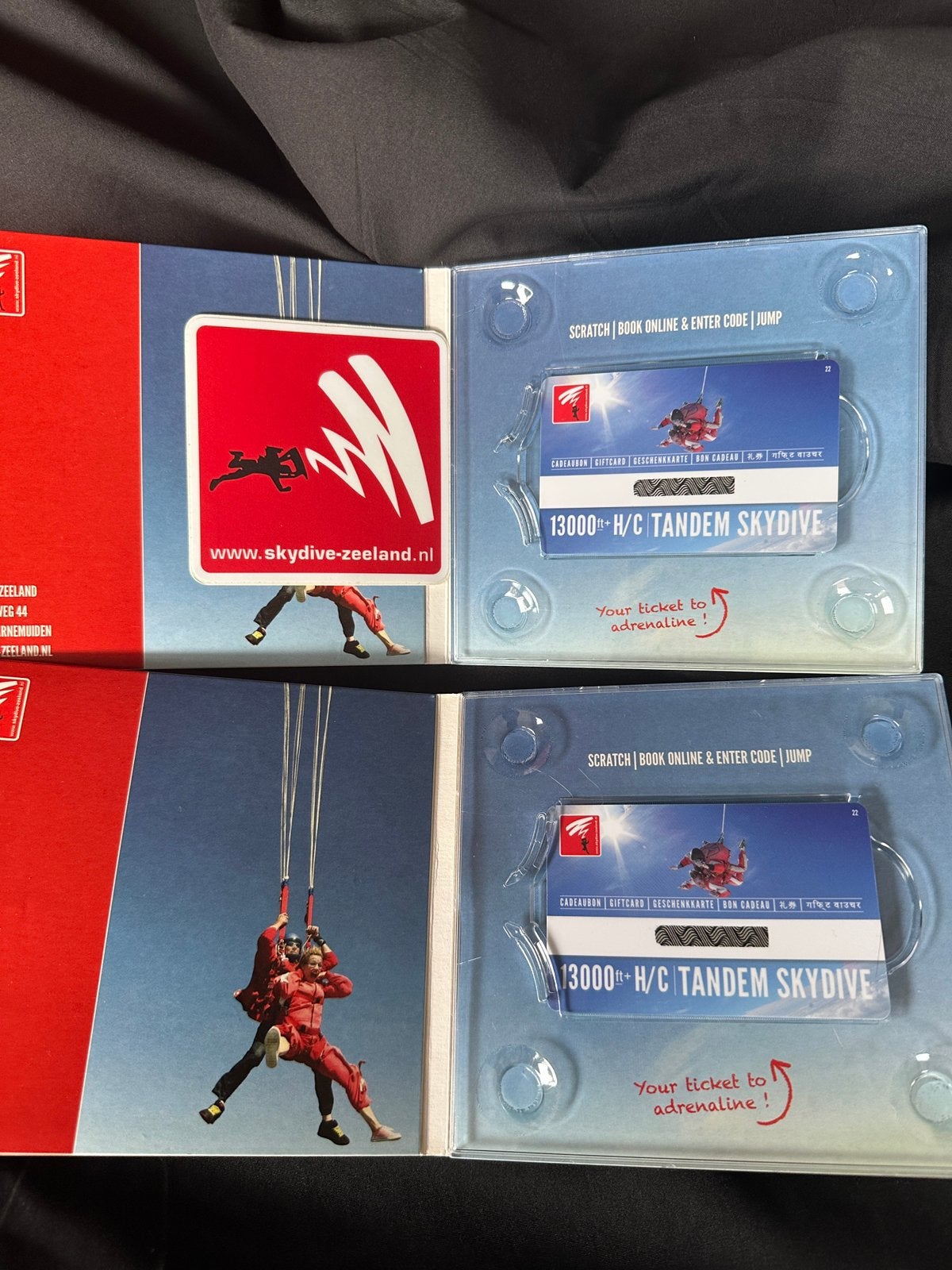 Skydive 2 pers met video 13.000 ft, Tickets en Kaartjes, Kortingen en Cadeaubonnen, Twee personen, Overige typen