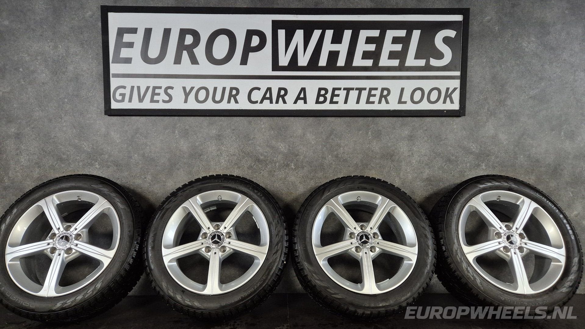 17 inch originele Mercedes A B CLA velgen winterbanden W177, Auto-onderdelen, Banden en Velgen, Gebruikt, -, -, Banden en Velgen