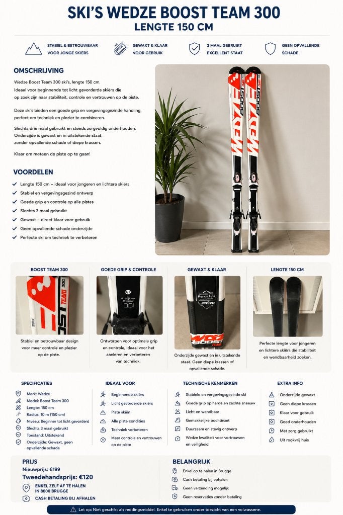Ski’s 150 cm, Ophalen, 140 tot 160 cm, Gebruikt, Ski's