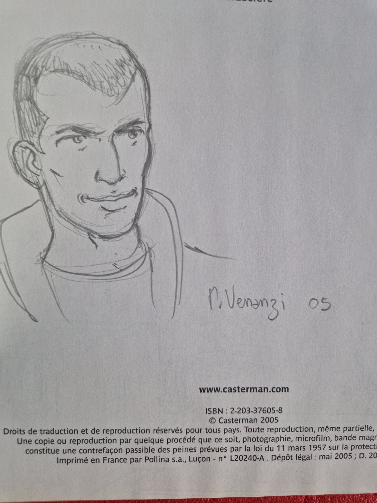 bd Zidane, EO, avec dédicace venanzi, Ophalen of Verzenden