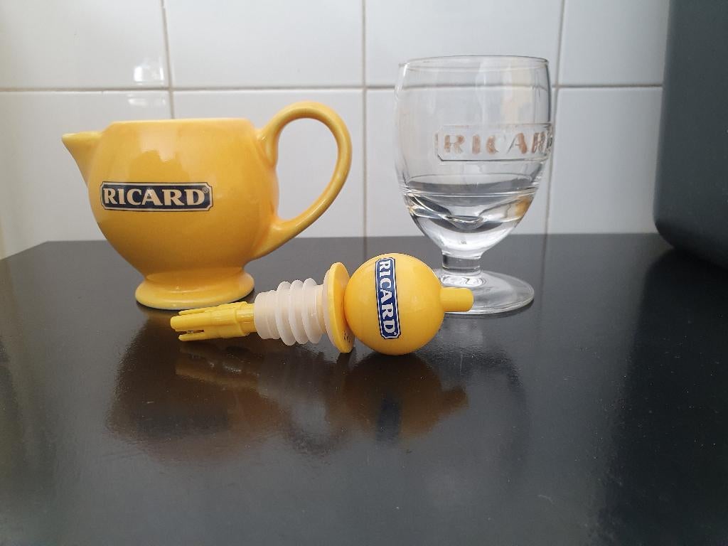 Ricard setje met karaf, glas en doseerhulp, Verzamelen, Ophalen, Zo goed als nieuw