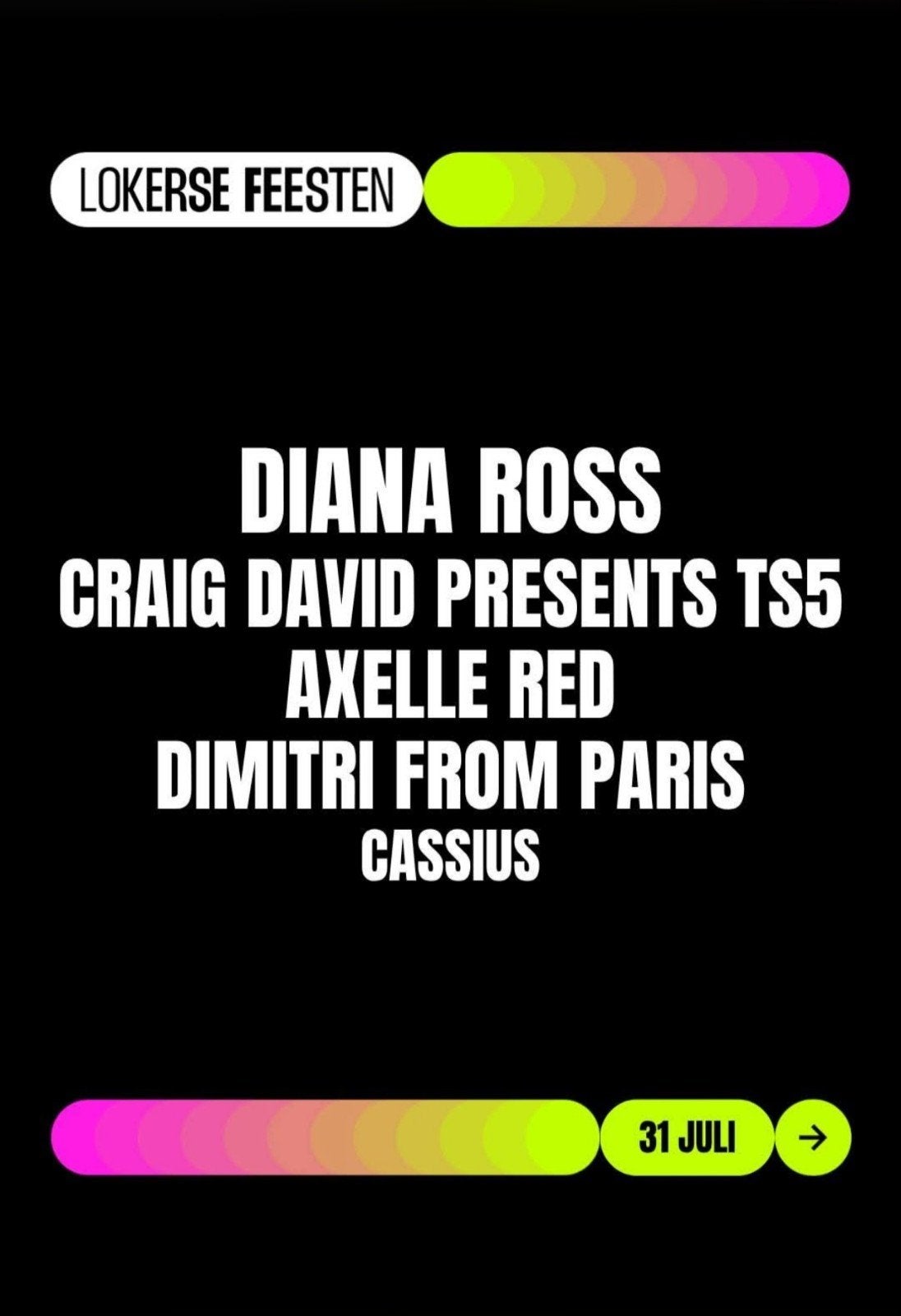 Ticket Diana Ross 31/7, Tickets en Kaartjes