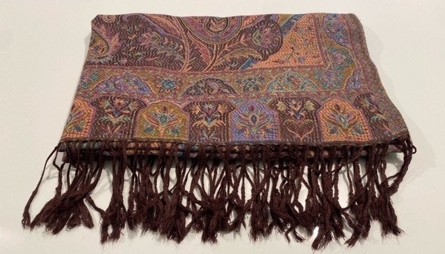Multicolor sjaal met print, Ophalen of Verzenden, Nieuw, Sjaal
