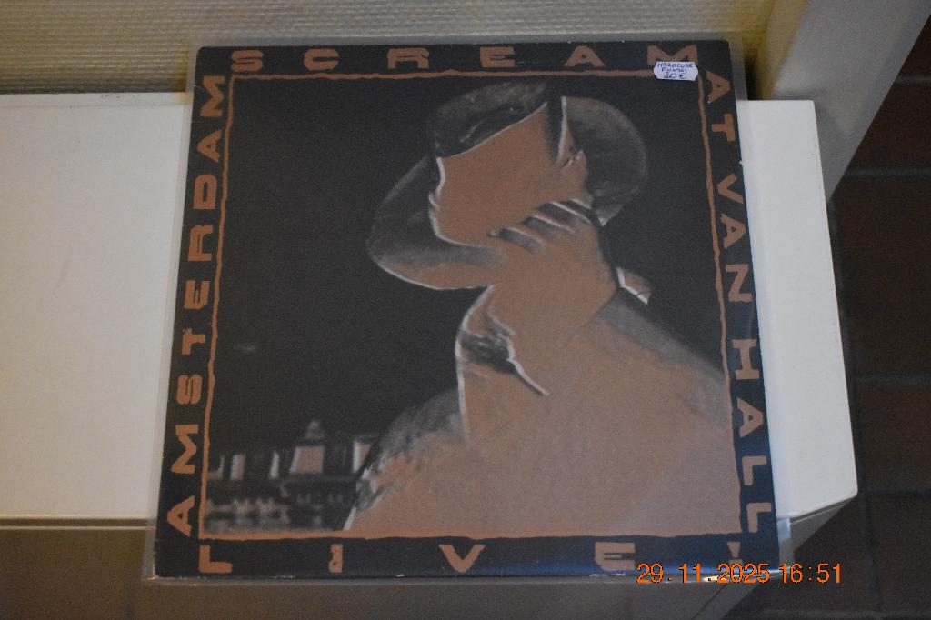 LP : Amsterdan - Scream at Van Hall - Live !, Cd's en Dvd's, Vinyl | Overige Vinyl, Beschermende buitenhoes, Ophalen of Verzenden