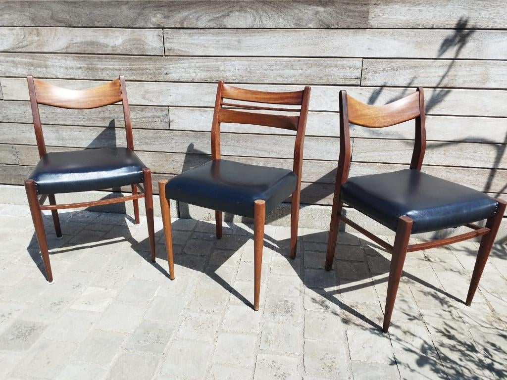 3 Retro eetkamerstoelen - Mid century design, Enlèvement, Maison et Meubles