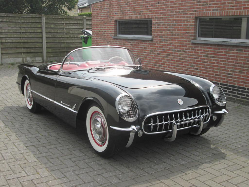 Chevrolet Corvette 1954, Auto's, Oldtimers, Bedrijf, Te koop, Open dak, Chevrolet, Benzine, Cabriolet, 2 deurs, Automaat, Zwart