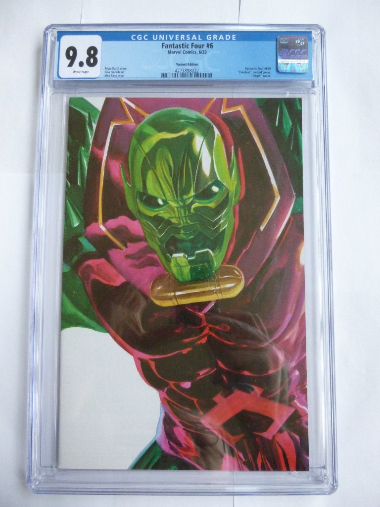 MARVEL FANTASTIC FOUR#6 ALEX ROSS CGC 9.8 GRADED UIT 2023, Boeken, Eén comic, Amerika, Marvel Comics, Nieuw