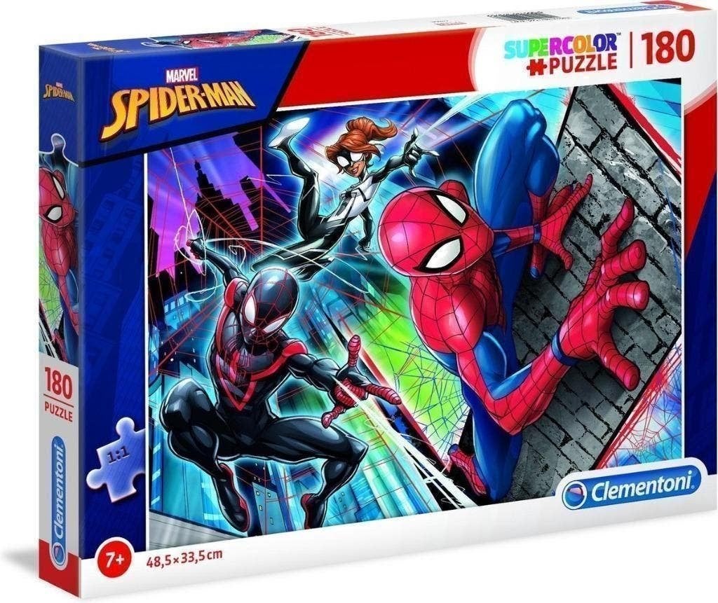 Spiderman Puzzel - 180 stukjes - Clementoni Legpuzzel, Enlèvement ou Envoi, Plus de 50 pièces, Neuf, 6 ans ou plus