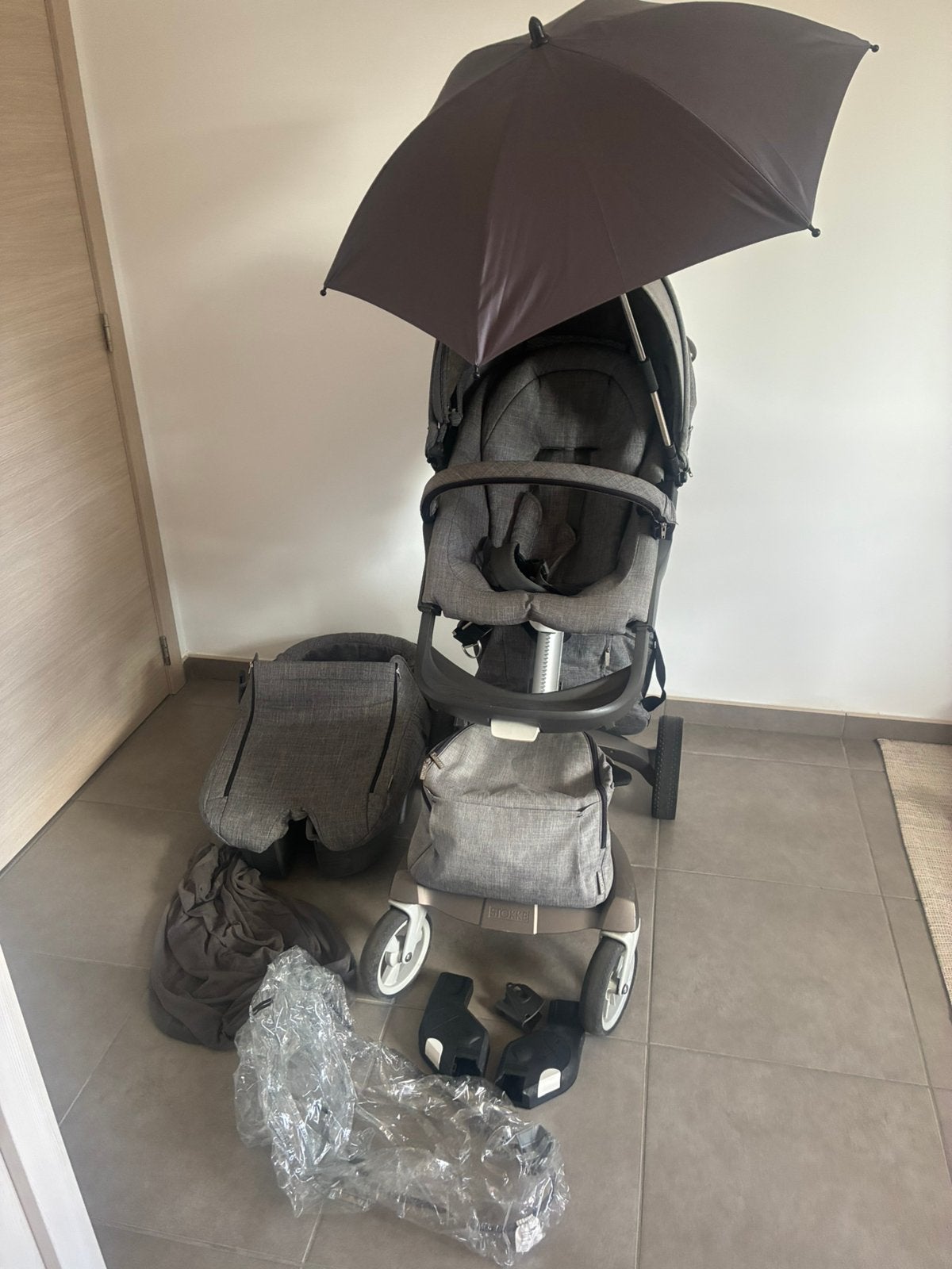Stokke Xplory buggy volledige set met alle accessoires, Ophalen, Zo goed als nieuw, Overige merken, Regenhoes