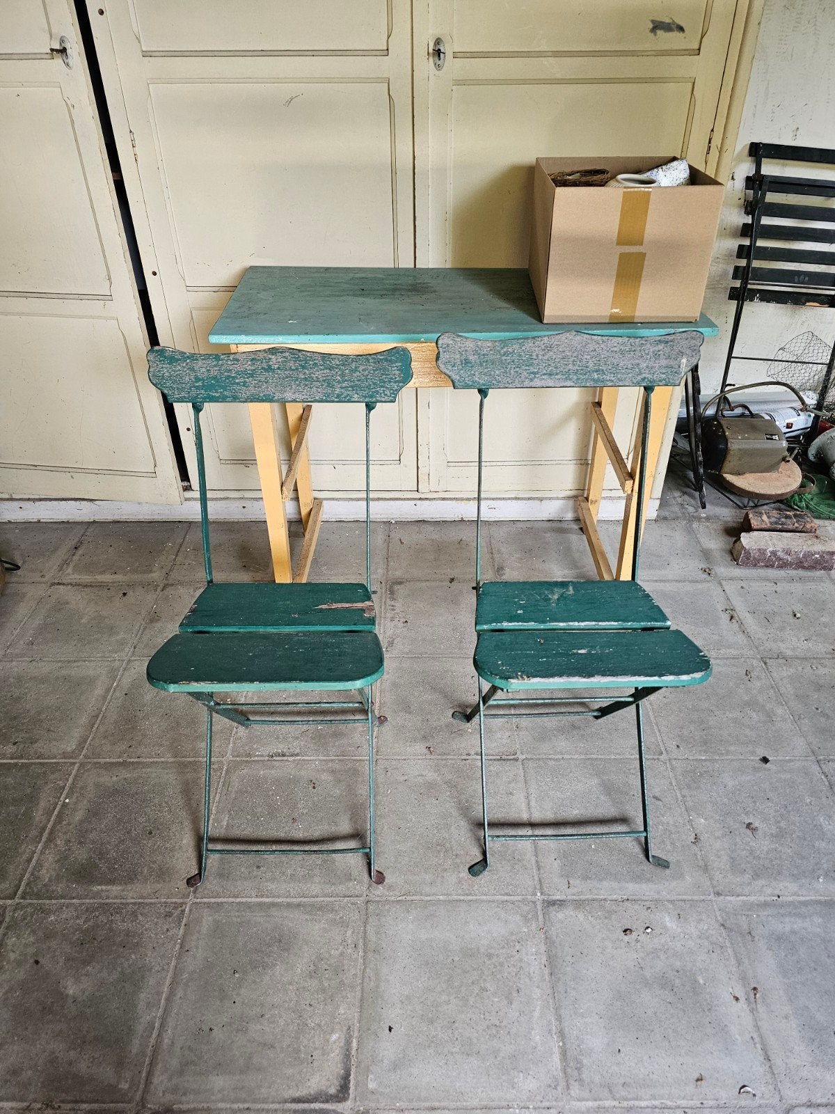 2 chaises de jardin anciennes en fer forgé, Jardin & Terrasse, Ensembles de jardin, Enlèvement