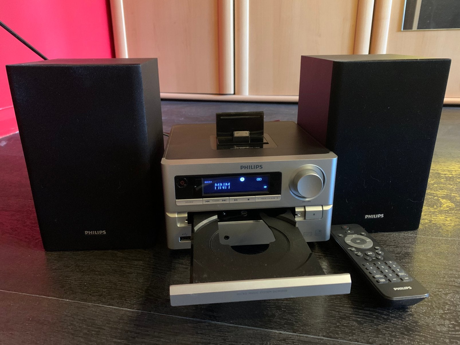 Philips DCM2020/12 micromuzieksysteem, Philips, Draagbaar, Ophalen of Verzenden, Zo goed als nieuw