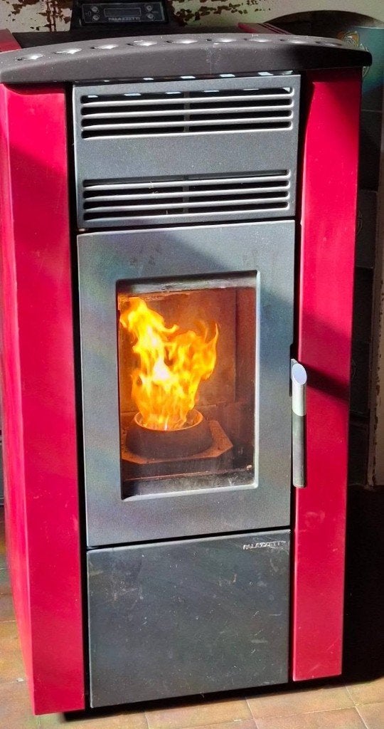 pelletkachel, Enlèvement, Utilisé