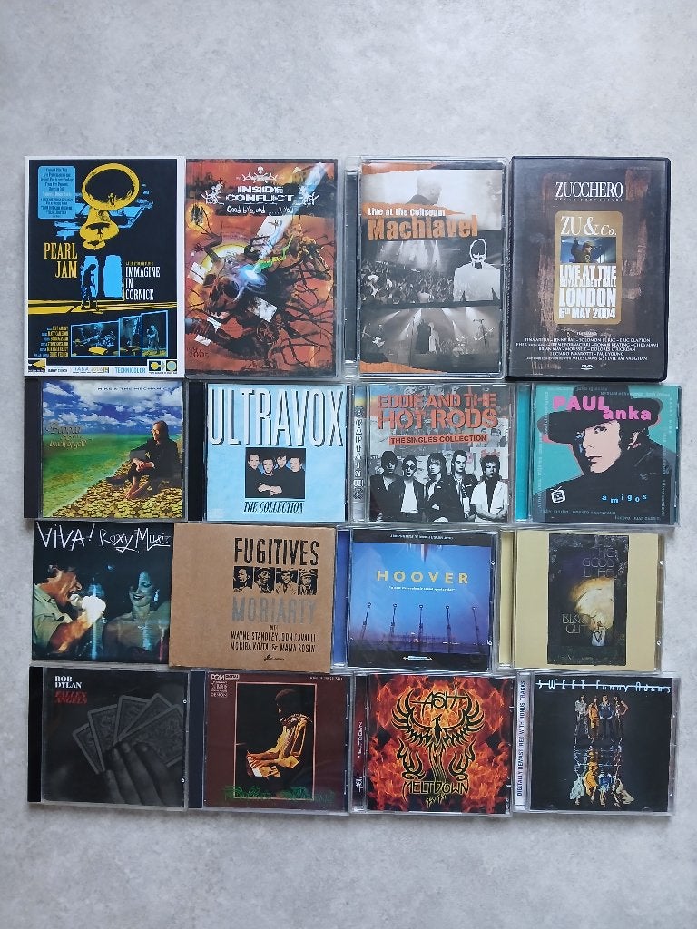 39 CD + 4 DVD rock, prog, New Wave, électro, alternatif, Comprend un livret, Rock 'n' roll, Utilisé, Album