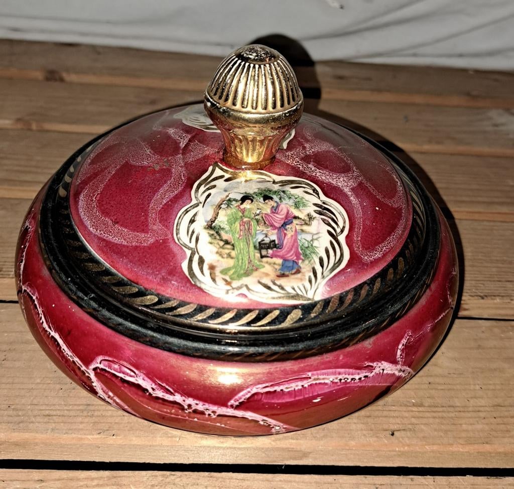 Vaas vazen h bequet vazen/ dekselpotje decoratie, Antiek en Kunst, Verzenden