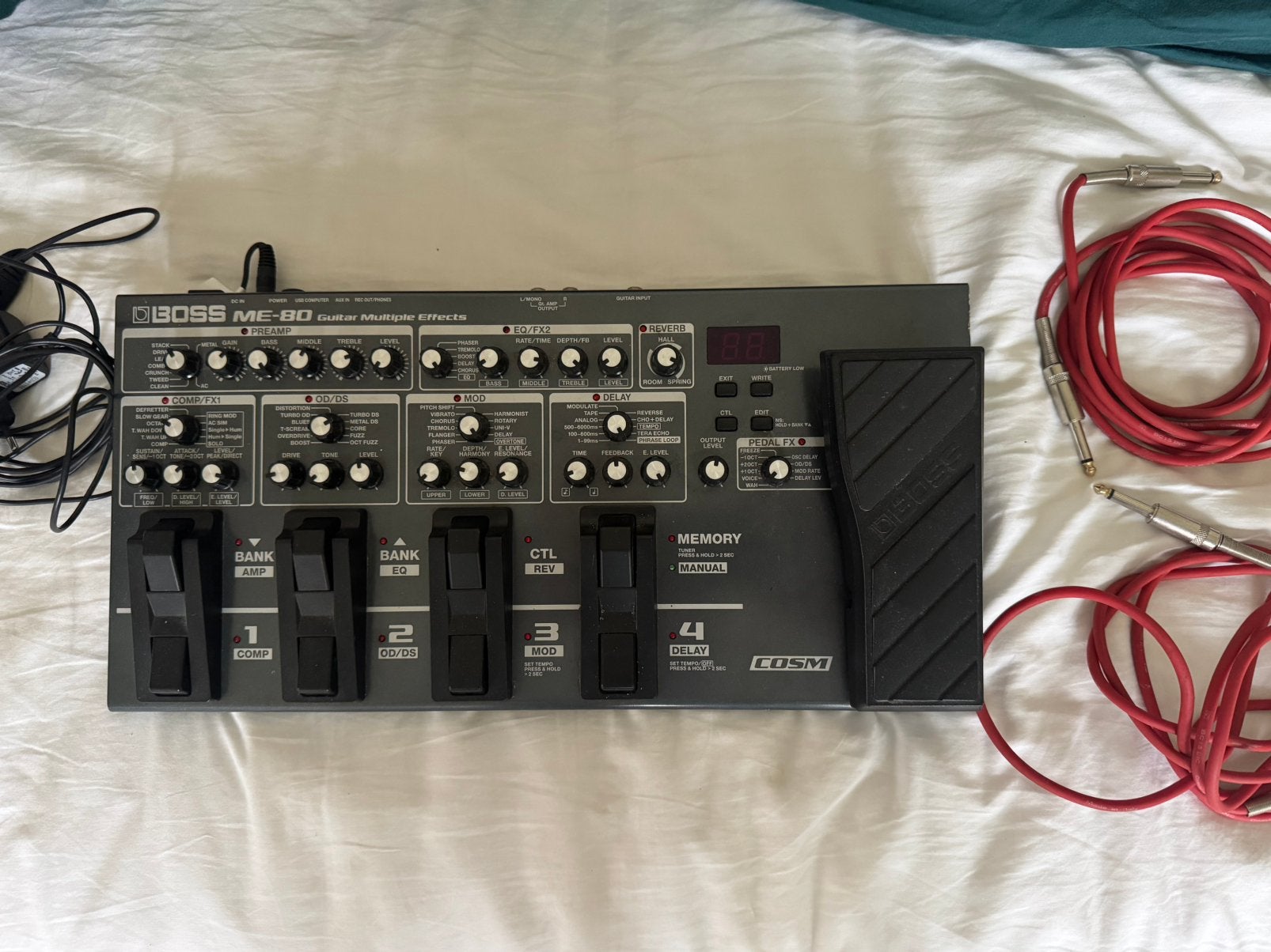 Boss ME - 80, pédale multi-effets, Musique & Instruments, Enlèvement ou Envoi, Comme neuf, Volume