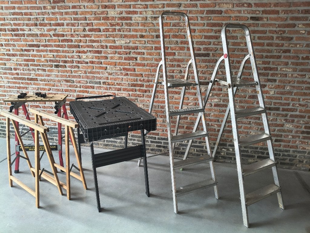 Werkbank tafel, Ophalen, Gebruikt, Inklapbaar