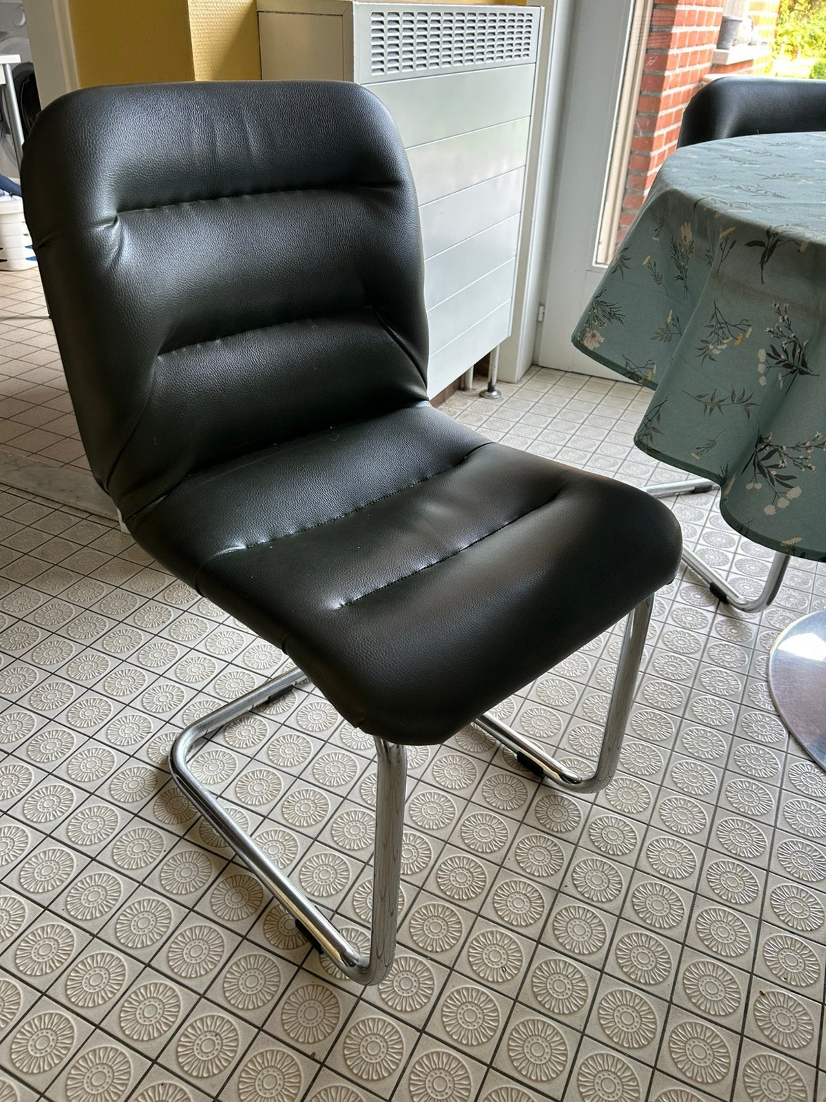4 stoelen - donkergroen, Huis en Inrichting, Ophalen, Gebruikt, Overige kleuren, Vier