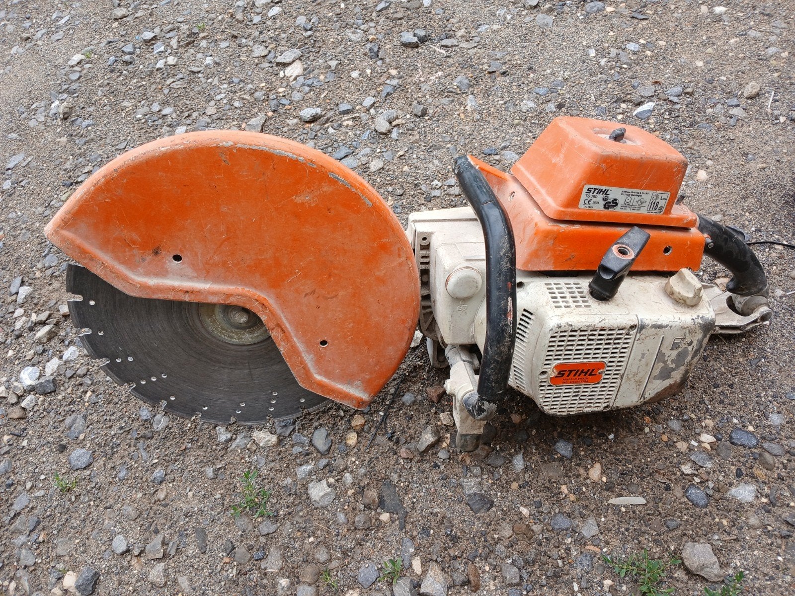 Stihl 400 mm betonkettingzaag, Ophalen
