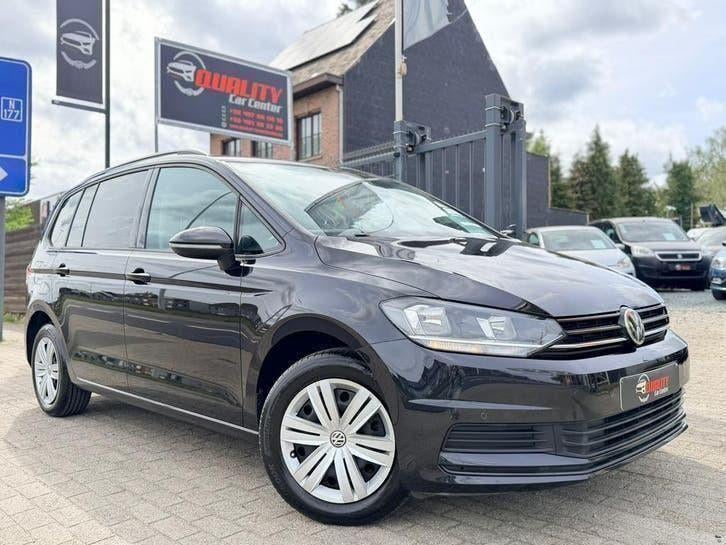 Vw Touran 12/2017 100dkm 7zitpl. Benzine Navi Trekhaak Pdc, Voorwielaandrijving, Monovolume, Euro 6, 4 cilinders