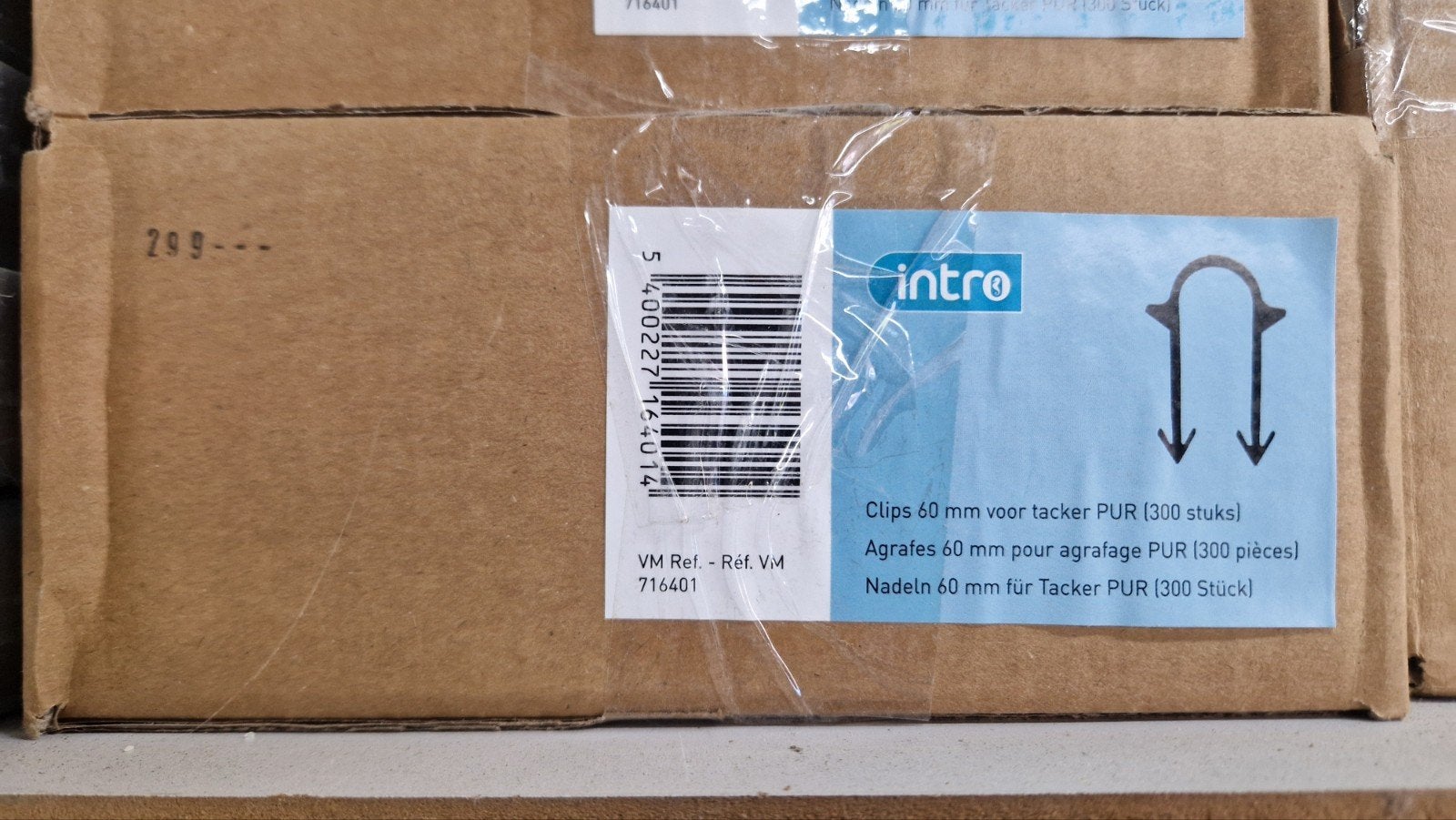 Tacker PUR Intro , 60mm, 300st, Ophalen
