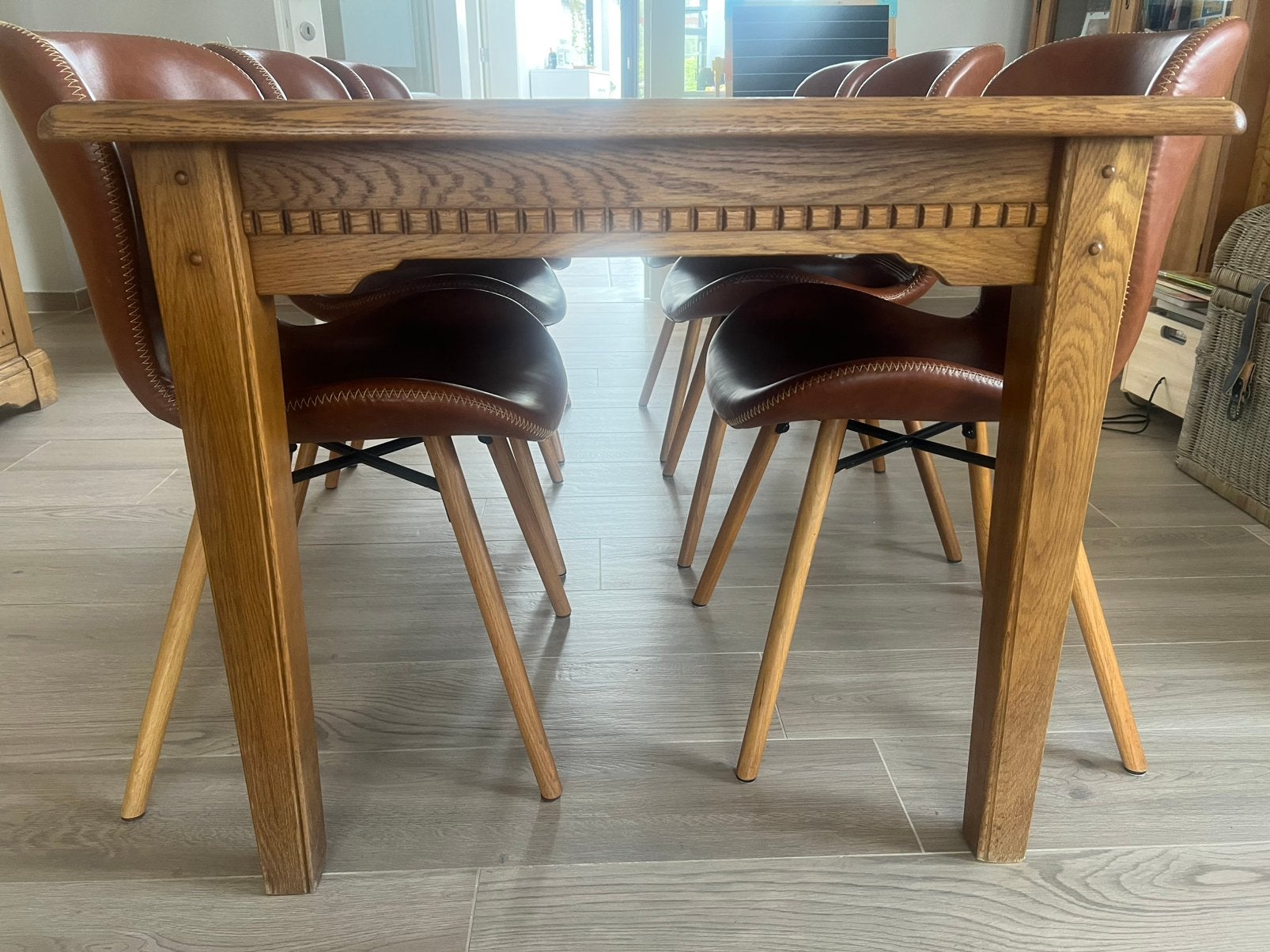 Eiken tafel, Ophalen, Gebruikt