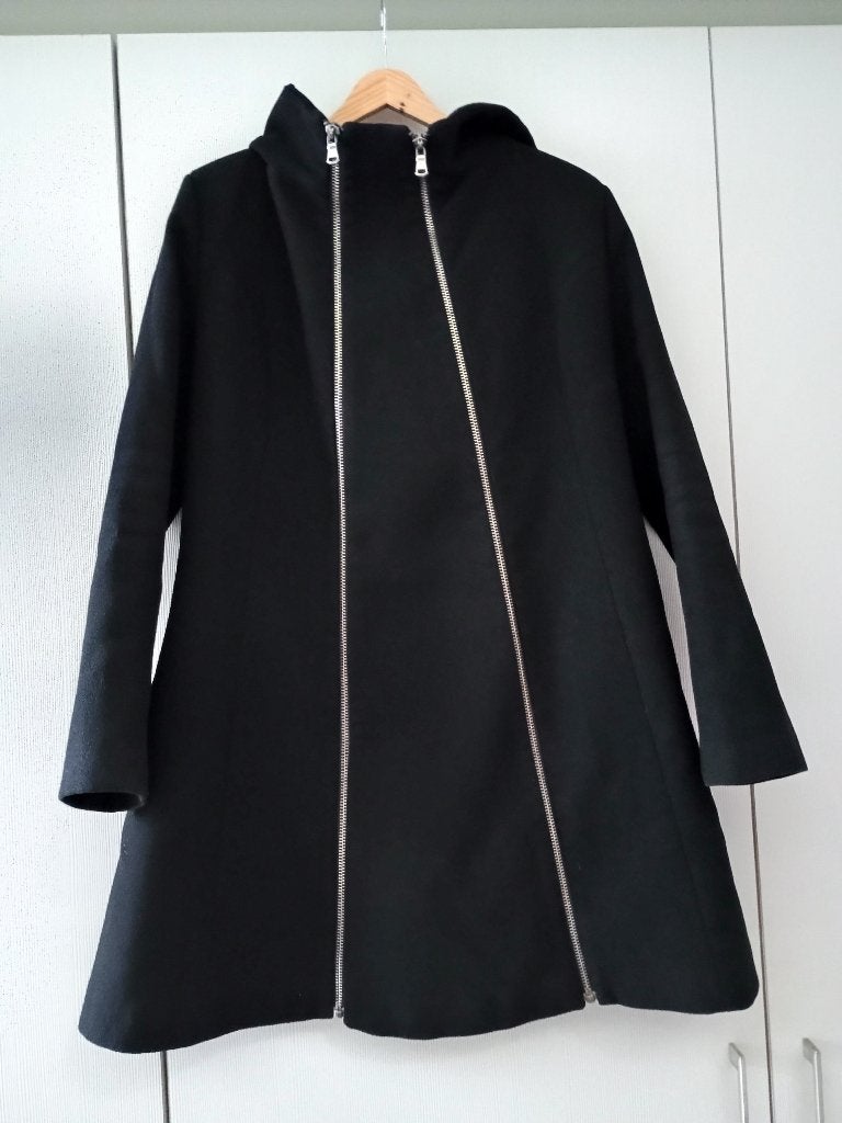 Zwangerschapsmantel "Love2wait' maat S, Kleding | Dames, Overige typen, Zwart, Love2wait, Ophalen of Verzenden