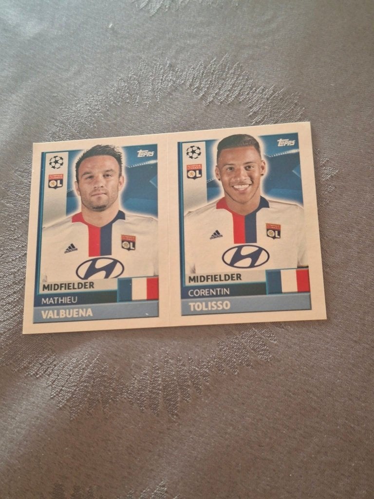 Topps/Sticker : Olympique Lyon/Champions League 2016-2017, Verzamelen, Ophalen of Verzenden, Nieuw, Poster, Plaatje of Sticker