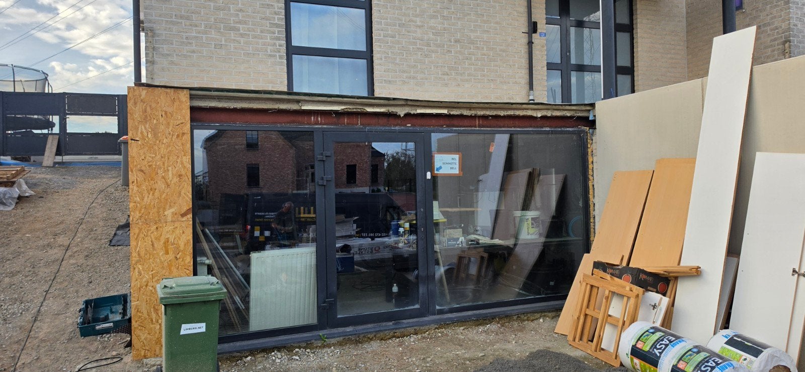 raampartij met deur, Double vitrage, 160 cm ou plus, 160 cm ou plus, Fenêtre de façade ou Vitre