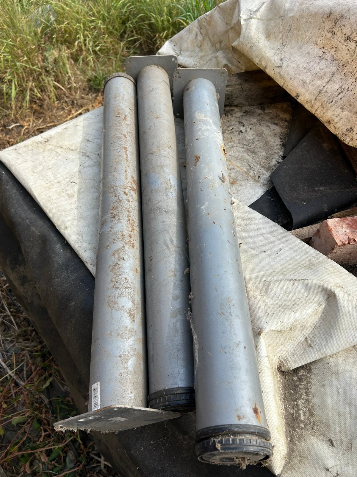 Metalen steunen of tafelpoten, Doe-het-zelf en Bouw, Ophalen, Zo goed als nieuw