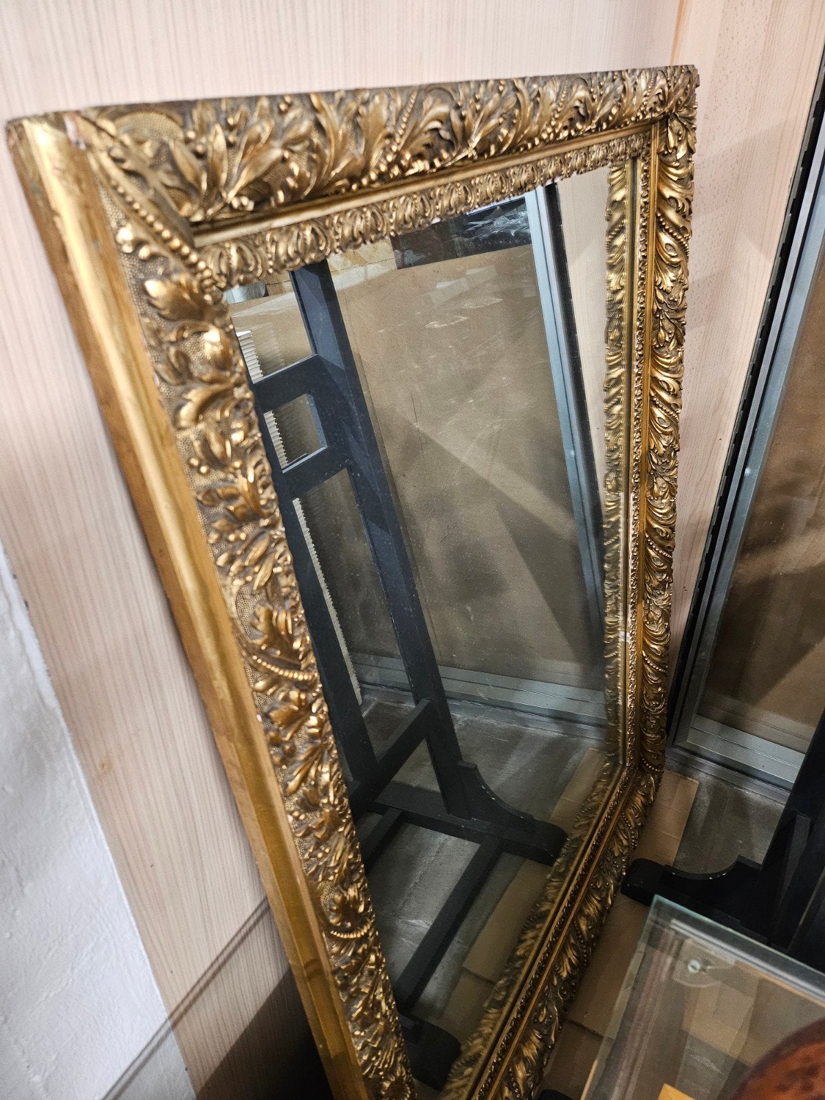 Grand miroir avec cadre., Antiquités & Art, Enlèvement ou Envoi