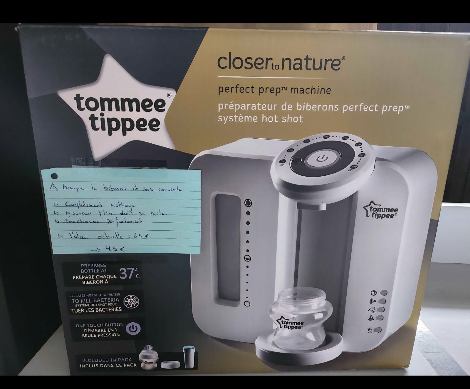 Preparateur de biberon Tommee Tippee, Enfants & Bébés, Enlèvement ou Envoi, Chauffe-biberons et petits pots