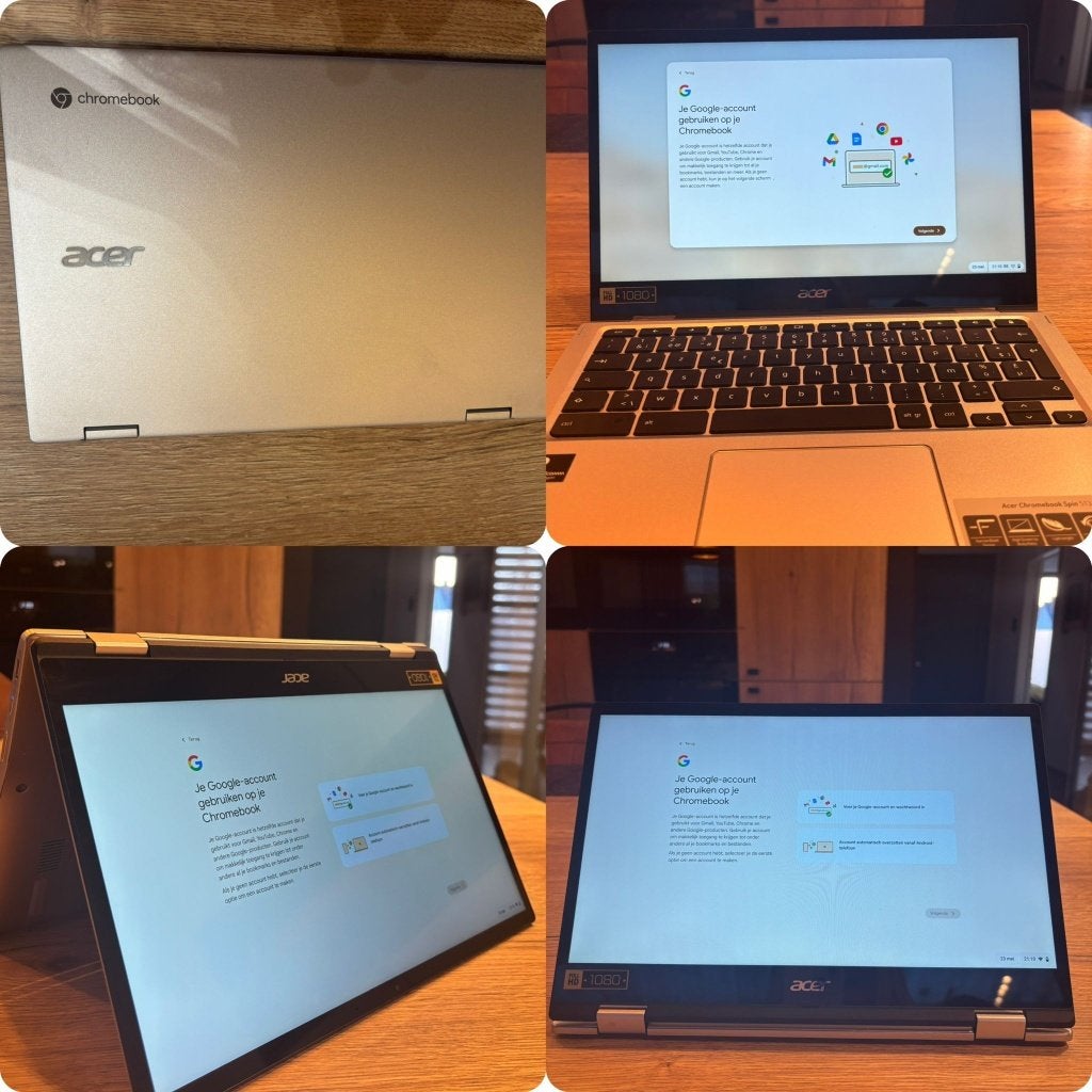 Laptop Chromebook Acer met touchscreen 13,3 inch, Ophalen, 13 inch, 64 GB, 8 GB