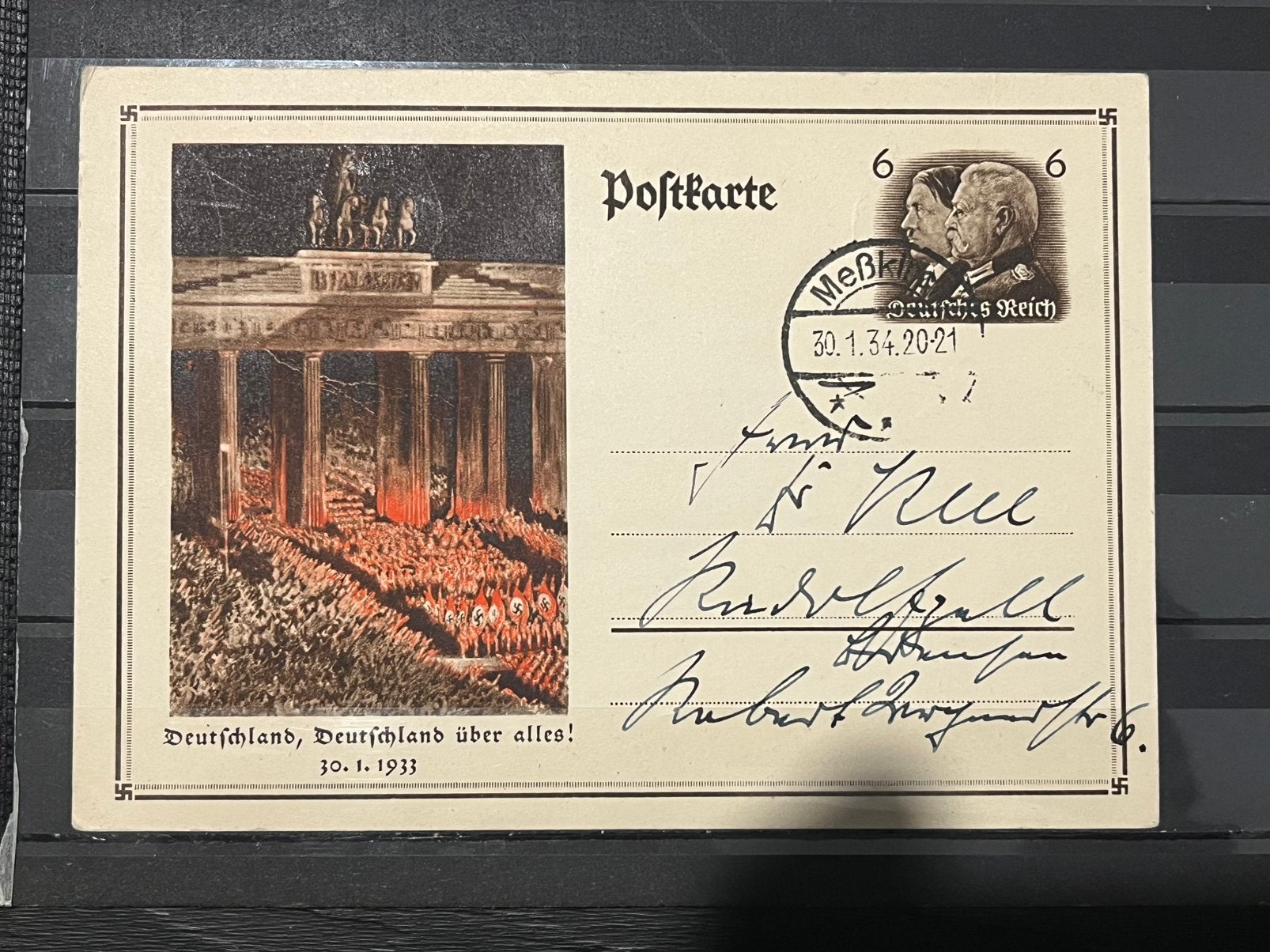 Carte postale « Deutschland, Deutschland über alles !, Enlèvement ou Envoi, Autres, Autres types