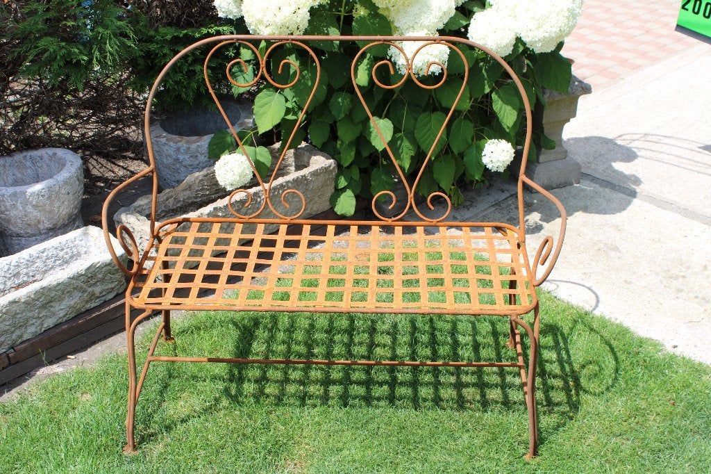 banc de jardin en fer forgé rouillé ..., Jardin & Terrasse, Enlèvement, Neuf
