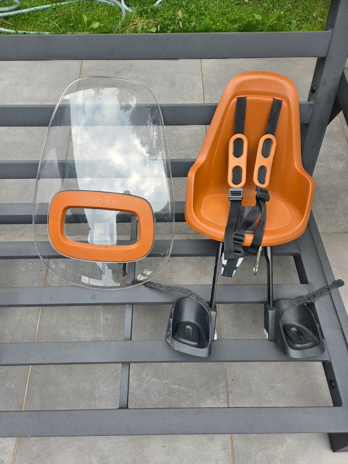 fietsstoeltje + windscherm, Fietsen en Brommers, Ophalen, 0 t/m 18 kg, Voorzitje, Bobike GO Mini