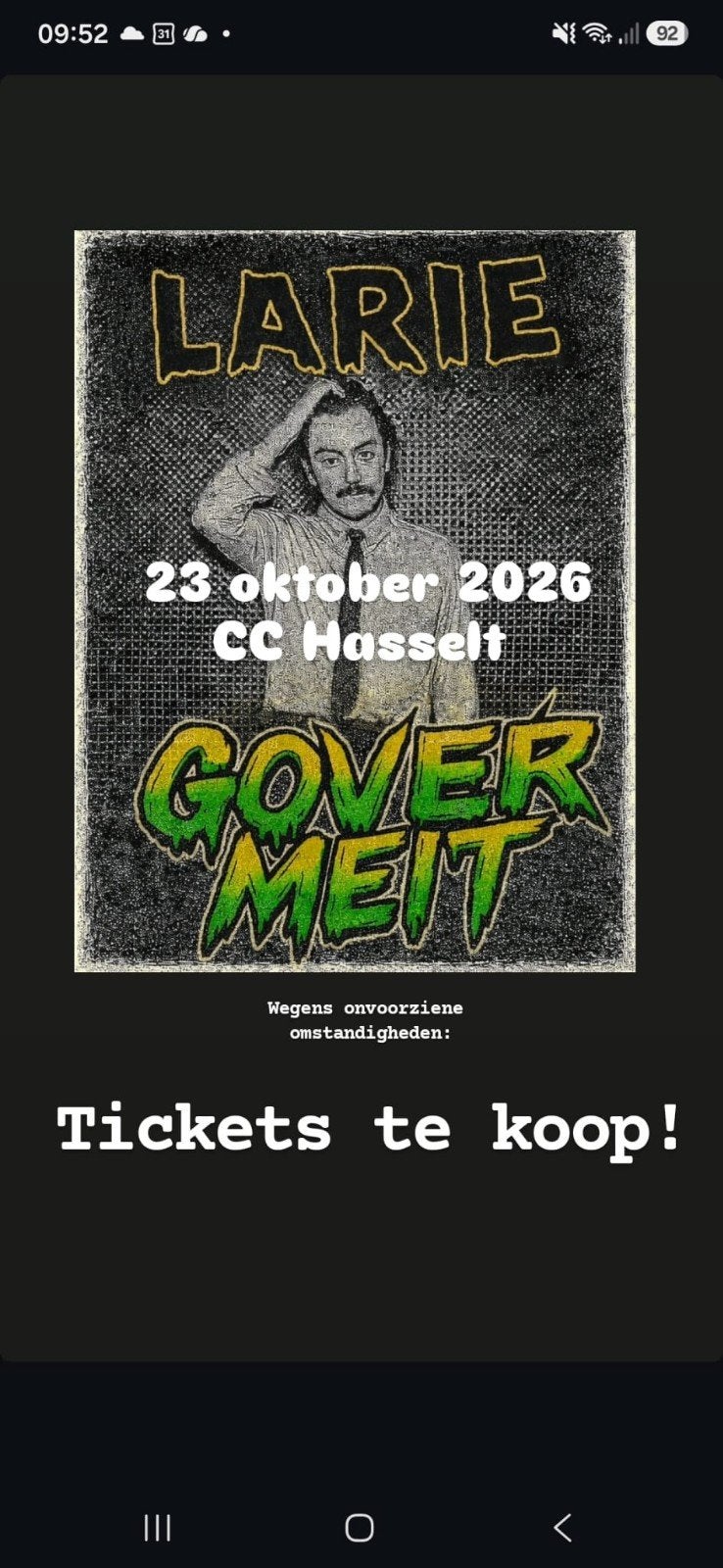Gover Meit - LARIE - Hasselt, Tickets & Billets, Événements & Festivals